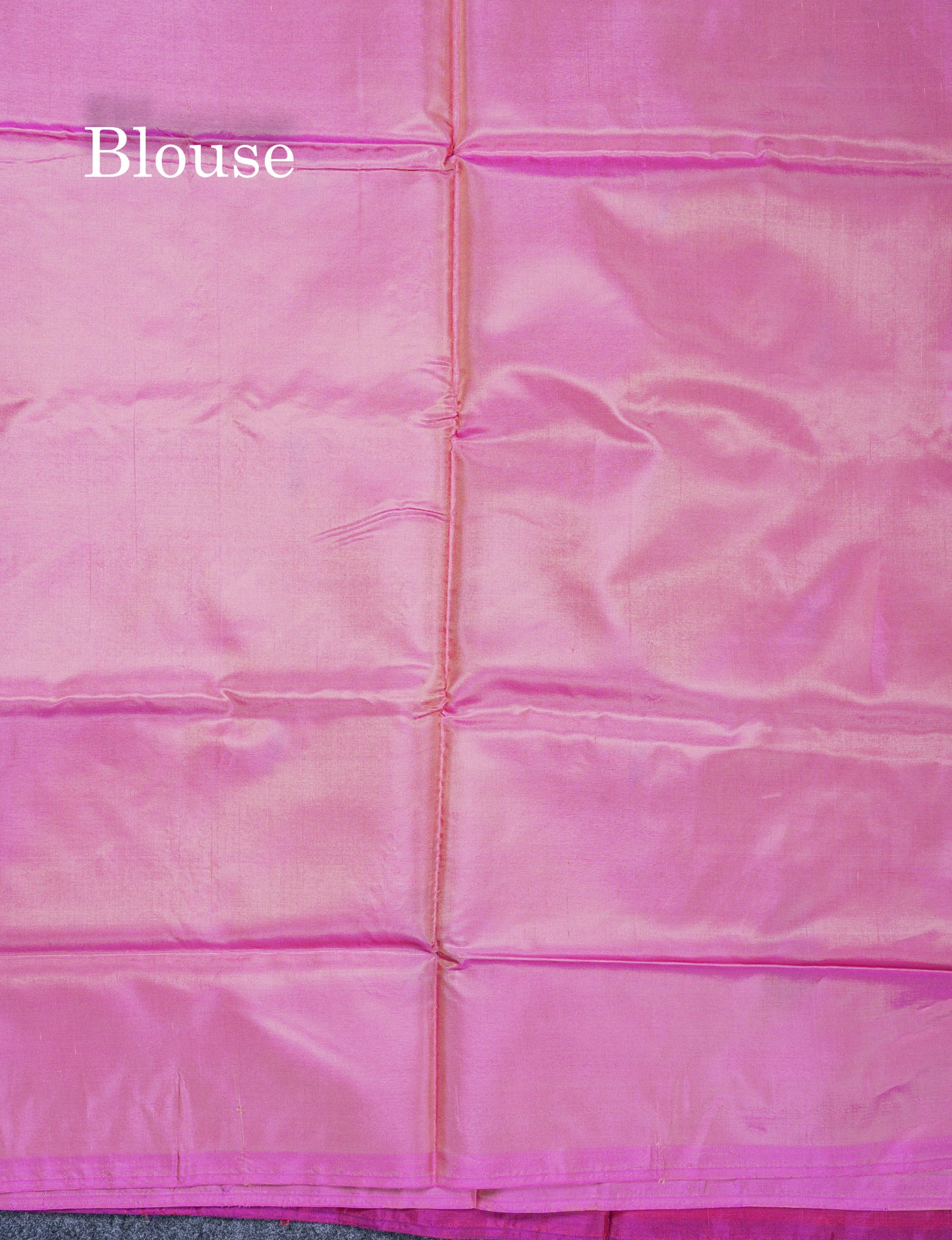 Magenta Pink Thread work Buttas Banana Pinth Saree (Vaazhainaar Pattu) With Contrast Baby Pink Blouse