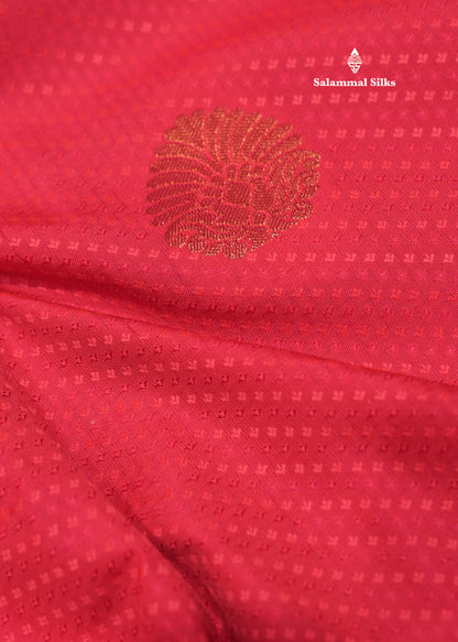 Pink Colour Semi Silk Saree With Green Border