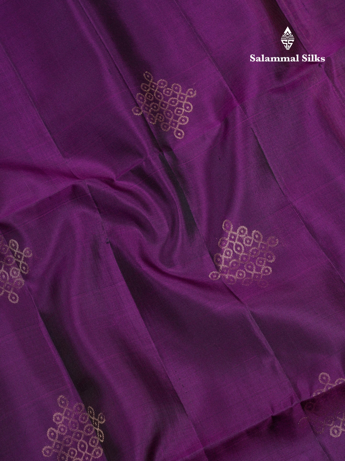 Beautiful Dark Purple Pure Kanjivaram Soft Silk Saree With Contrast Dark Peach Blouse