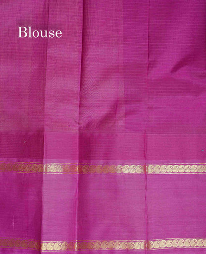 Pure Silk Cotton Saree -Sandal Colour Body Small Checks With Traditional Vadamalli Evening Morning Border