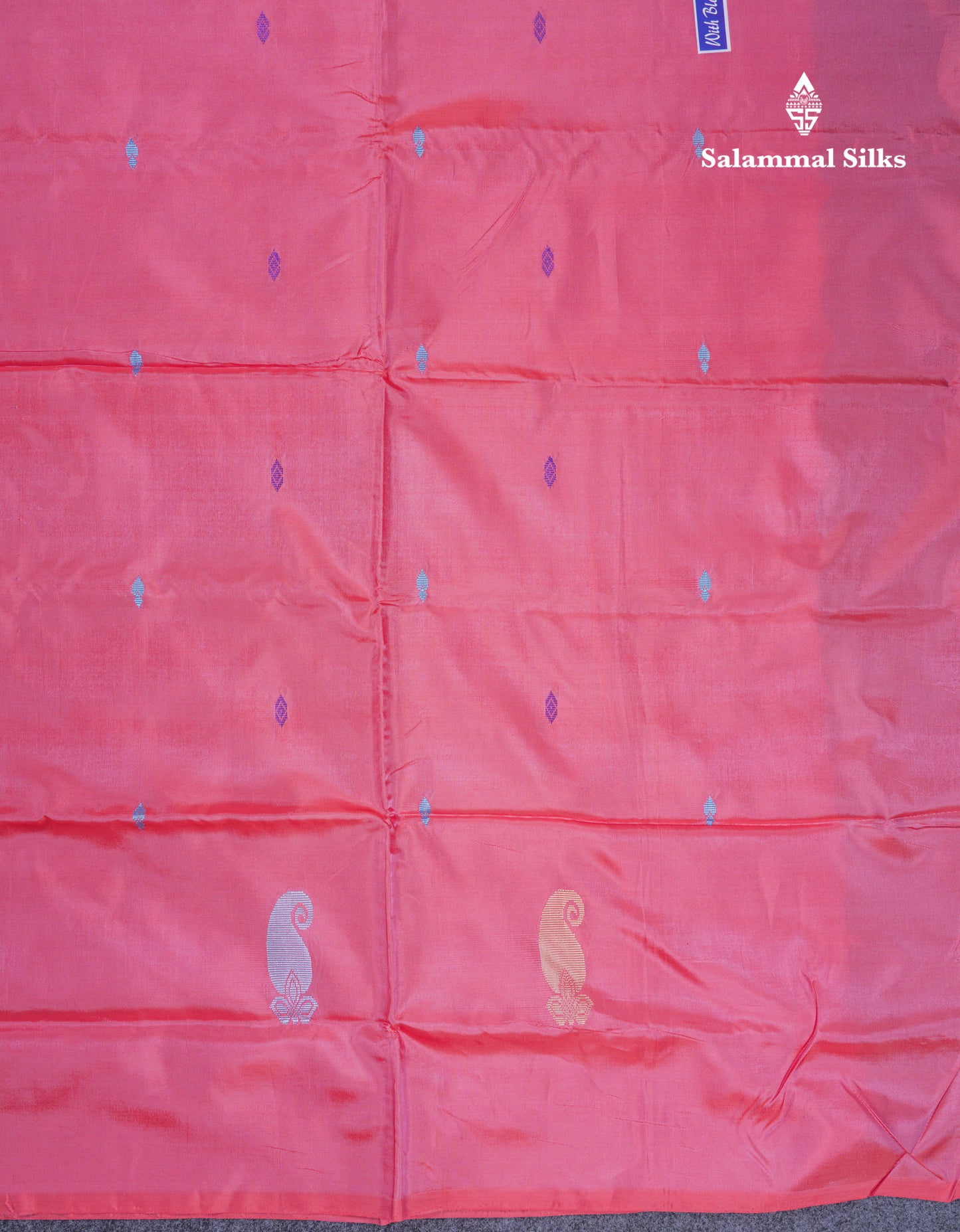 Brown Thread work Buttas Banana Pinth Saree (Vaazhainaar Pattu) With Contrast Pink Blouse