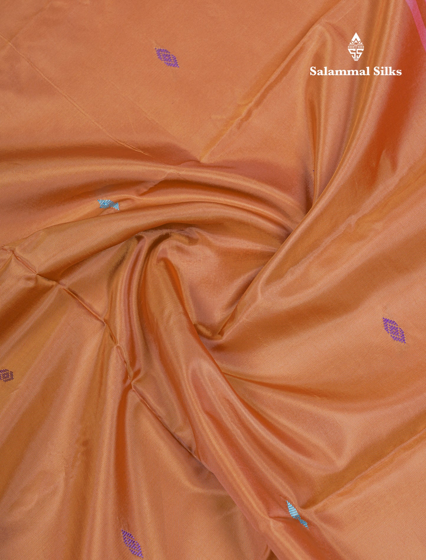 Brown Thread work Buttas Banana Pinth Saree (Vaazhainaar Pattu) With Contrast Pink Blouse