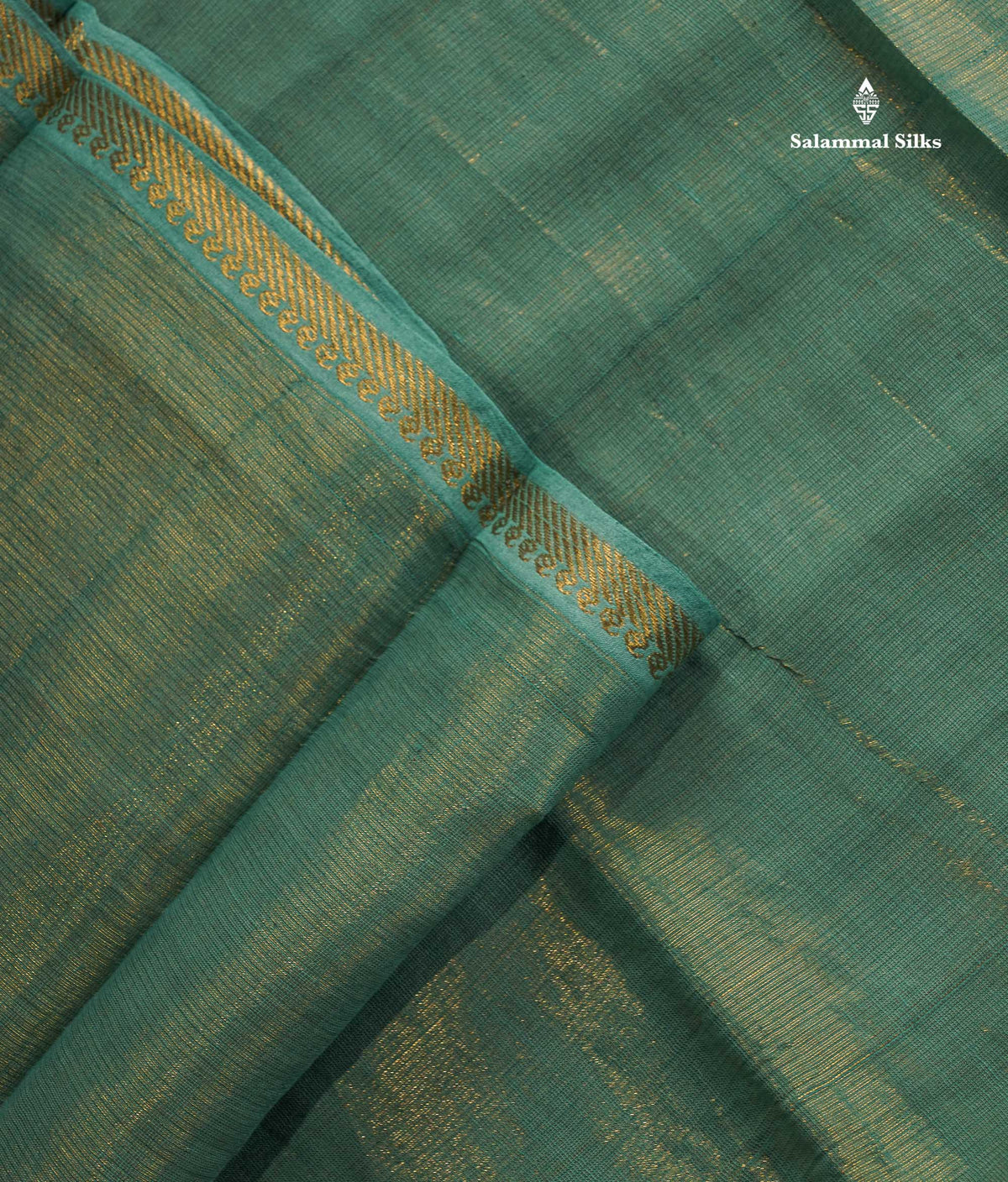 Tissue Sungudi Cotton Saree - Dual Tone Mehandi Green Colour Body With Blouse
