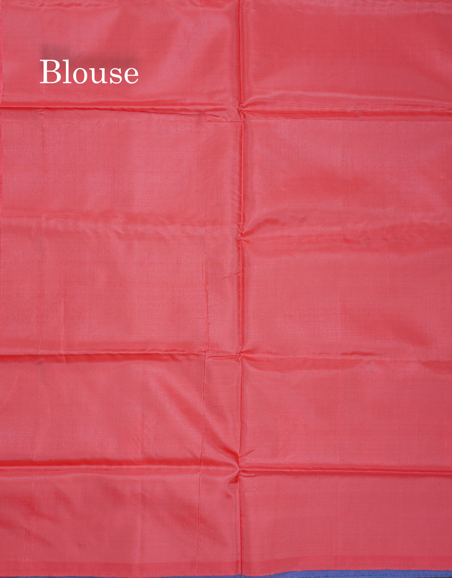 Dual Tone Peacock Blue Thread work Buttas Banana Pinth Saree (Vaazhainaar Pattu) With Contrast Orange Blouse