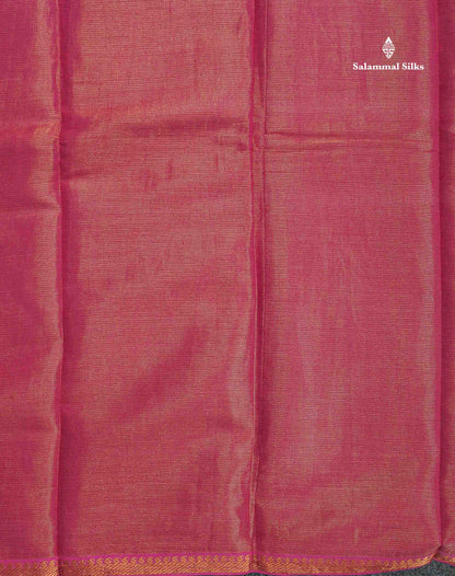 Tissue Sungudi Cotton Saree - Dual Tone Mehandi Green Colour Body With Blouse