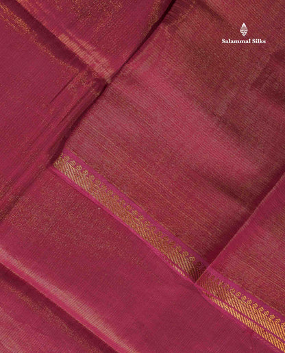 Tissue Sungudi Cotton Saree - Dual Tone Mehandi Green Colour Body With Blouse