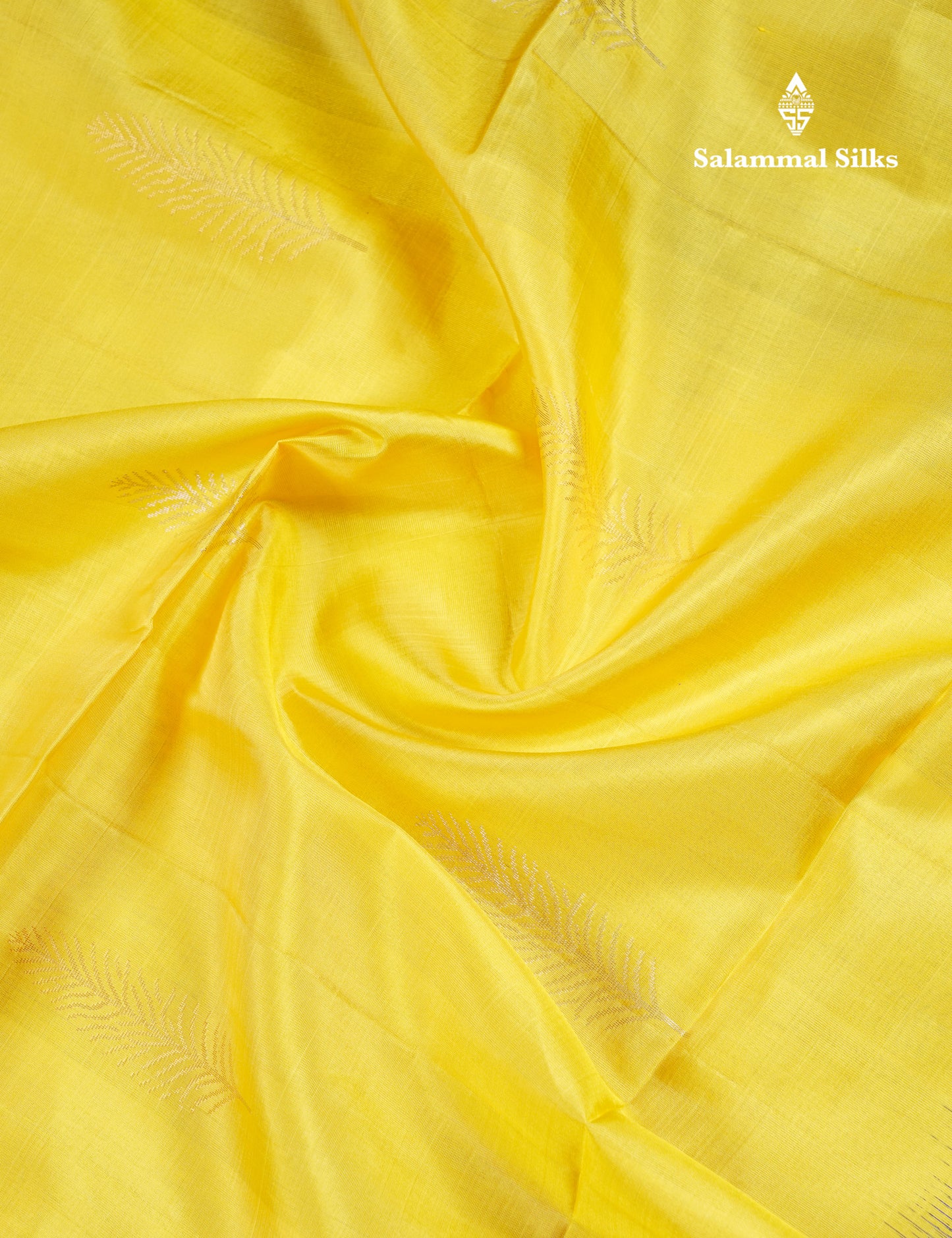 Beautiful Yellow Pure Kanjivaram Soft Silk Saree With Contrast Royal Blue Fancy Border