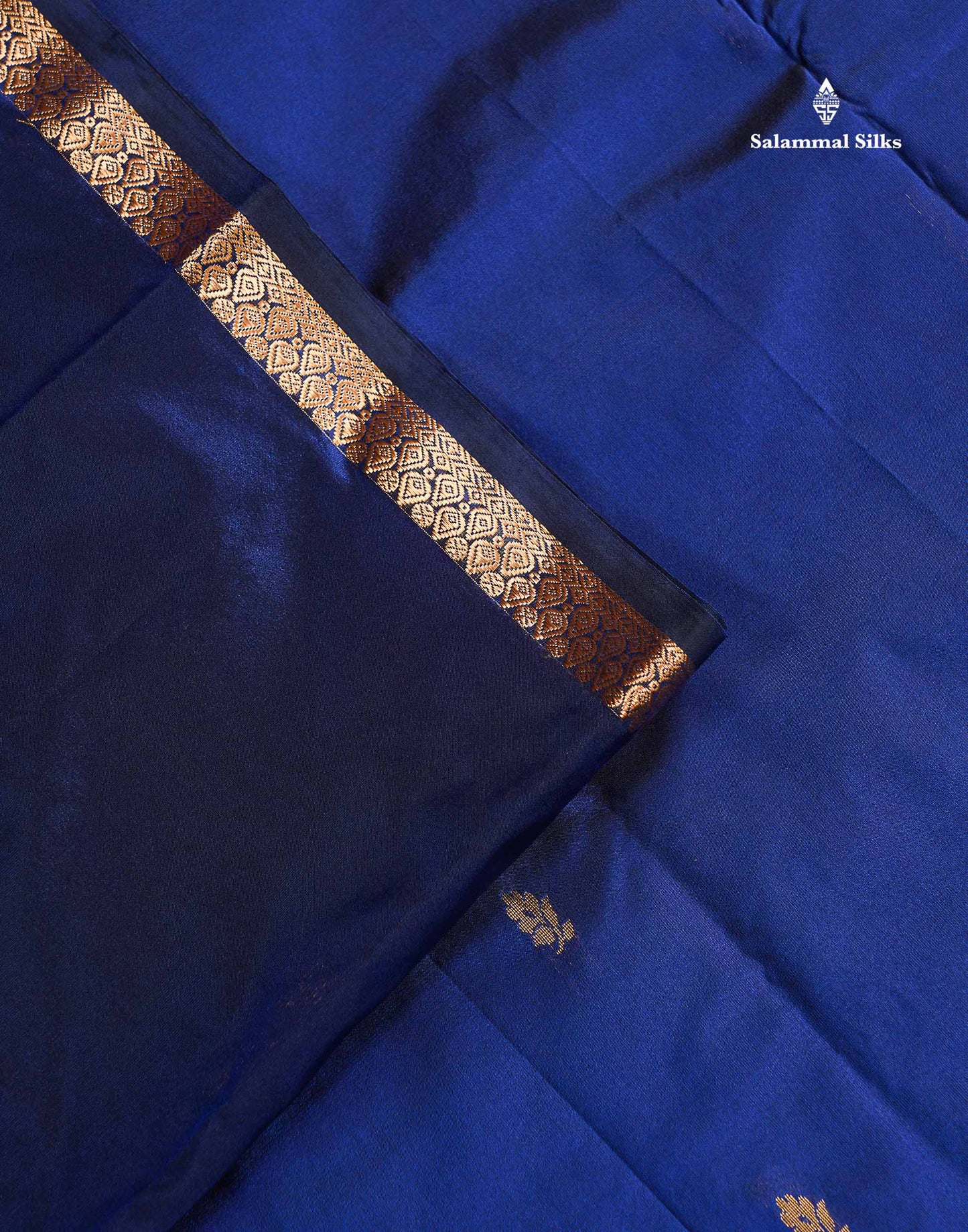 Semi Silk Saree - Maroon Colour Body Zari Butta With Traditional Small Border