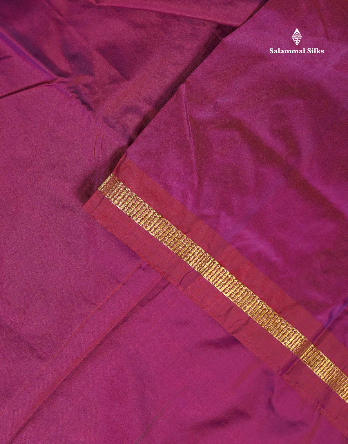 Semi Silk Saree - Orange Colour Body Plain With Small Border | 10 Yards