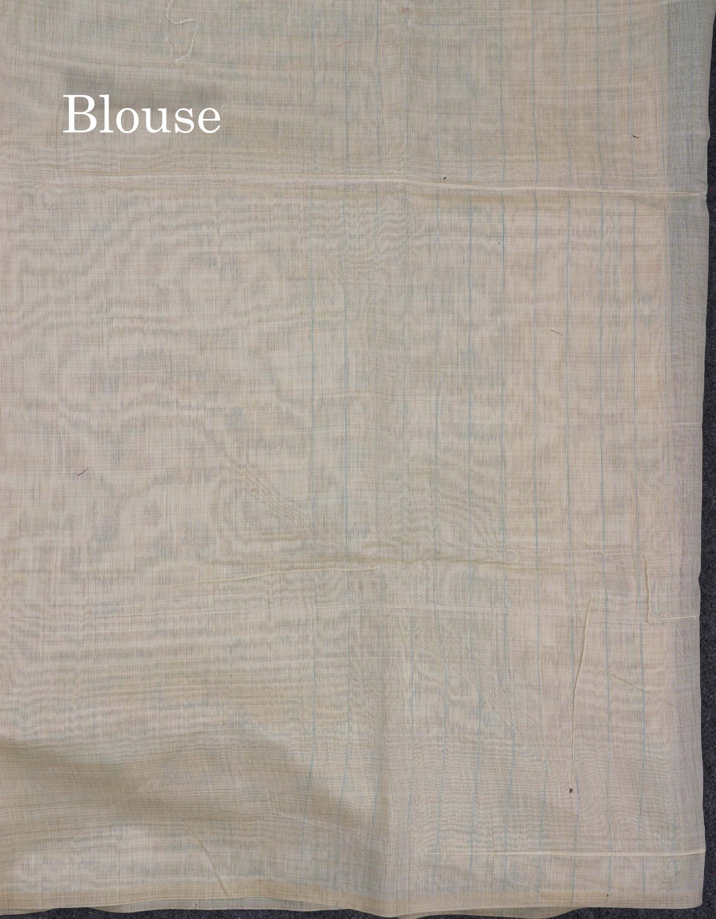 Beautiful Cream Sandal Thread Work & Zari Buttas Muga Cotton Saree With Contrast Pink Fancy Border