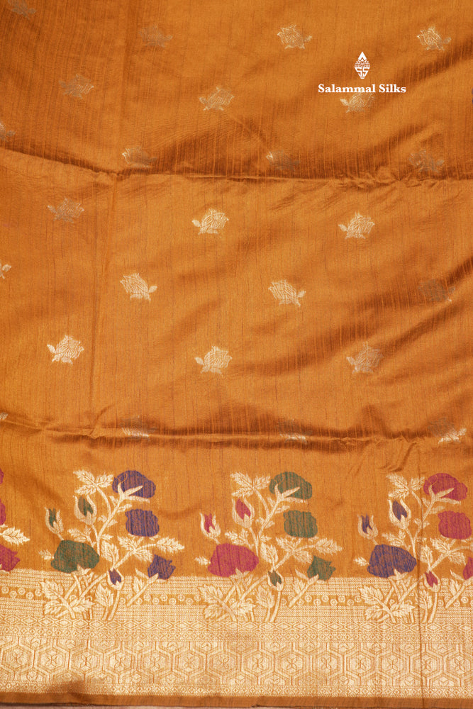 Olive Green Jute Cotton Fancy Saree With Blouse