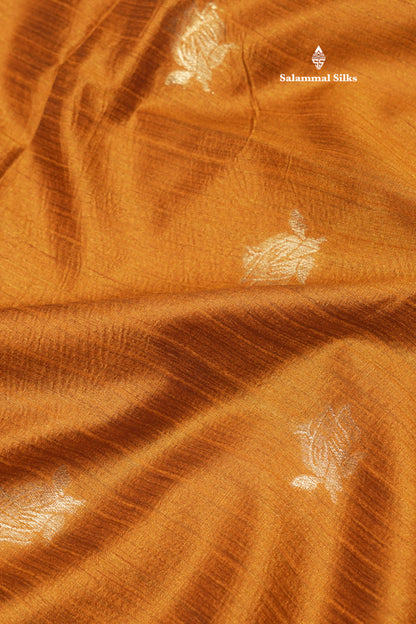 Olive Green Jute Cotton Fancy Saree With Blouse