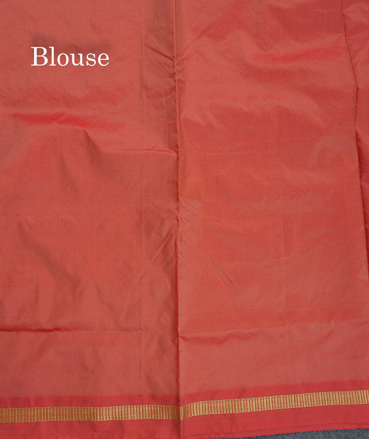 Semi Silk Saree - Orange Colour Body Plain With Small Border | 10 Yards