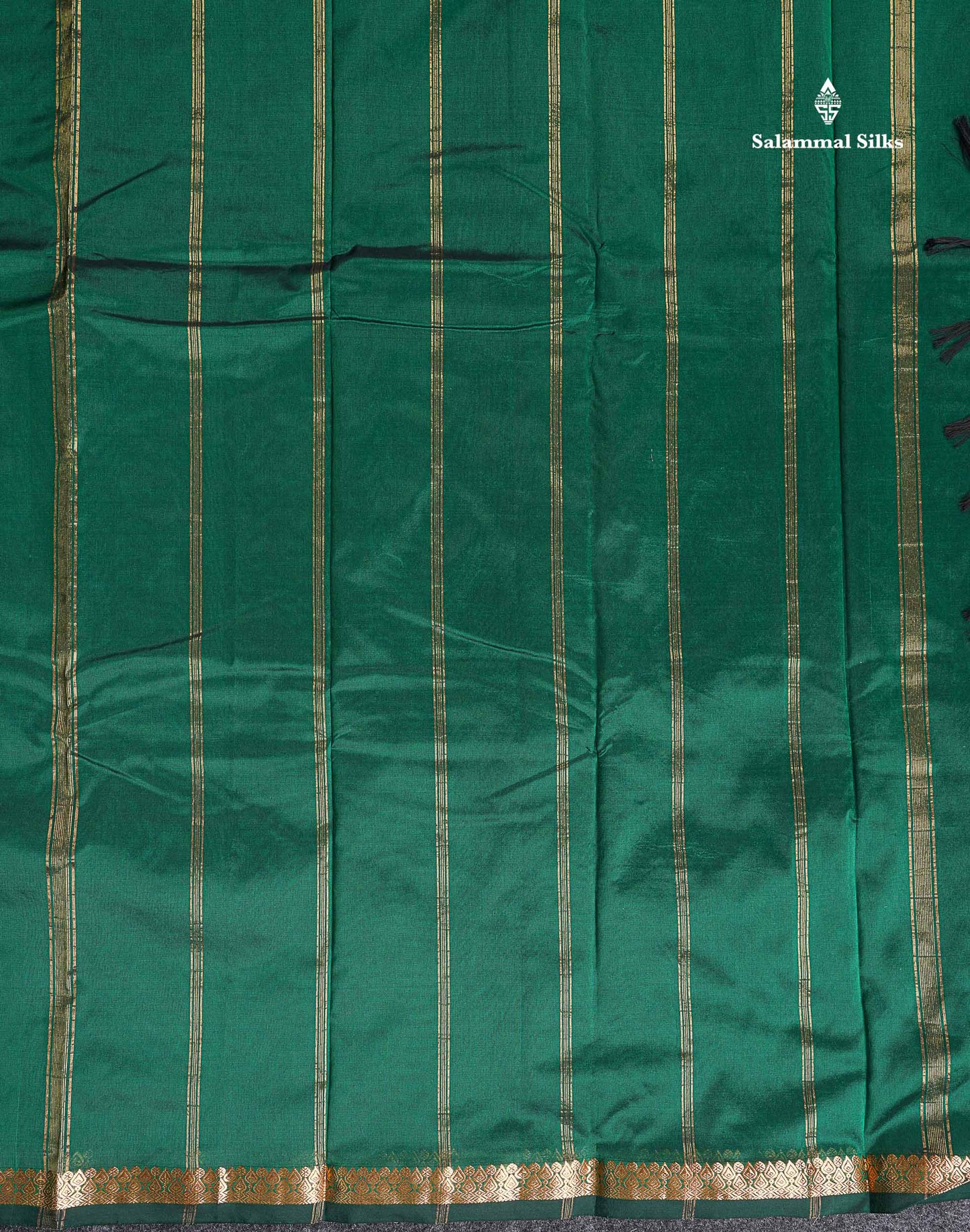Semi Silk Saree - Maroon Colour Body Zari Butta With Traditional Small Border
