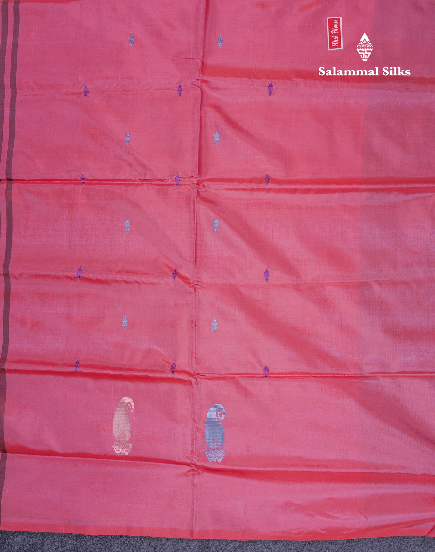 Olive Mustard Yellow Thread work Buttas Banana Pinth Saree (Vaazhainaar Pattu) With Contrast Pink Blouse