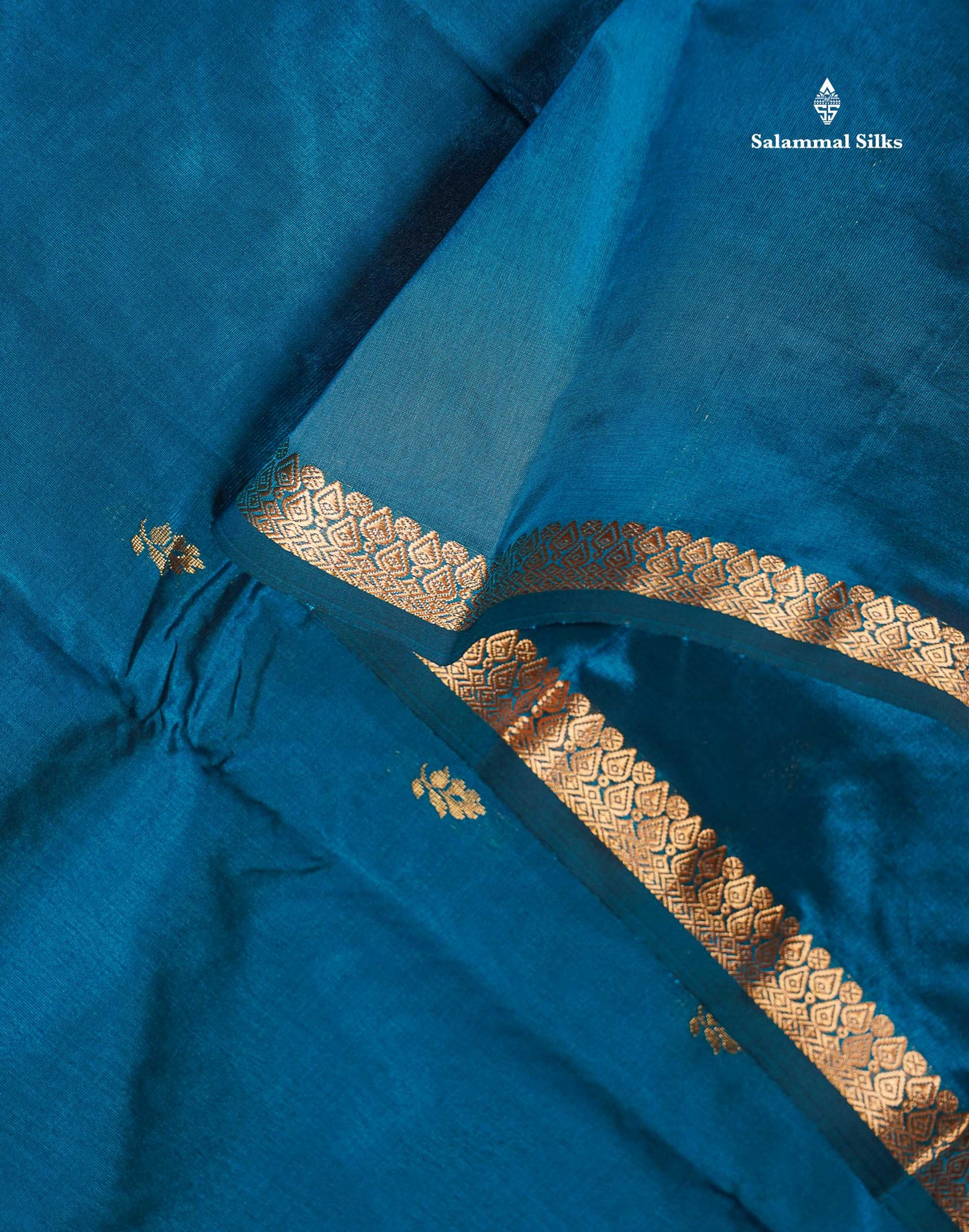 Semi Silk Saree - Maroon Colour Body Zari Butta With Traditional Small Border