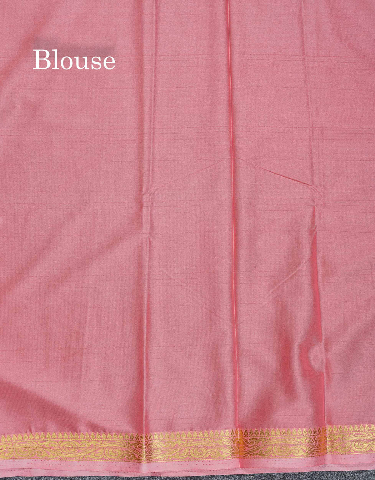 Semi Mysore Silk Saree - Chilly Red Colour Body Plain With Light Pink Small Border