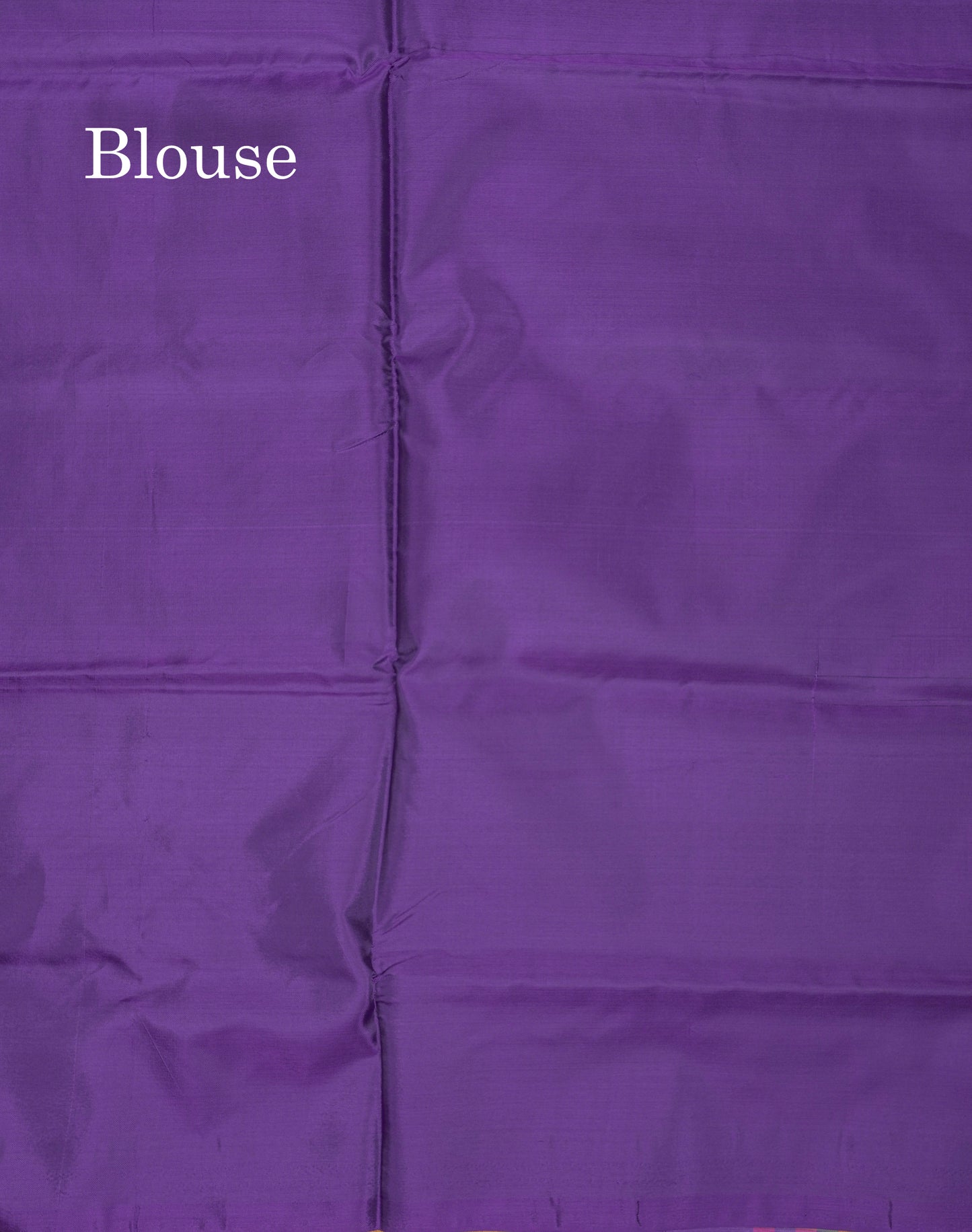 Orange Thread work Buttas Banana Pinth Saree (Vaazhainaar Pattu) With Contrast Purple Blouse
