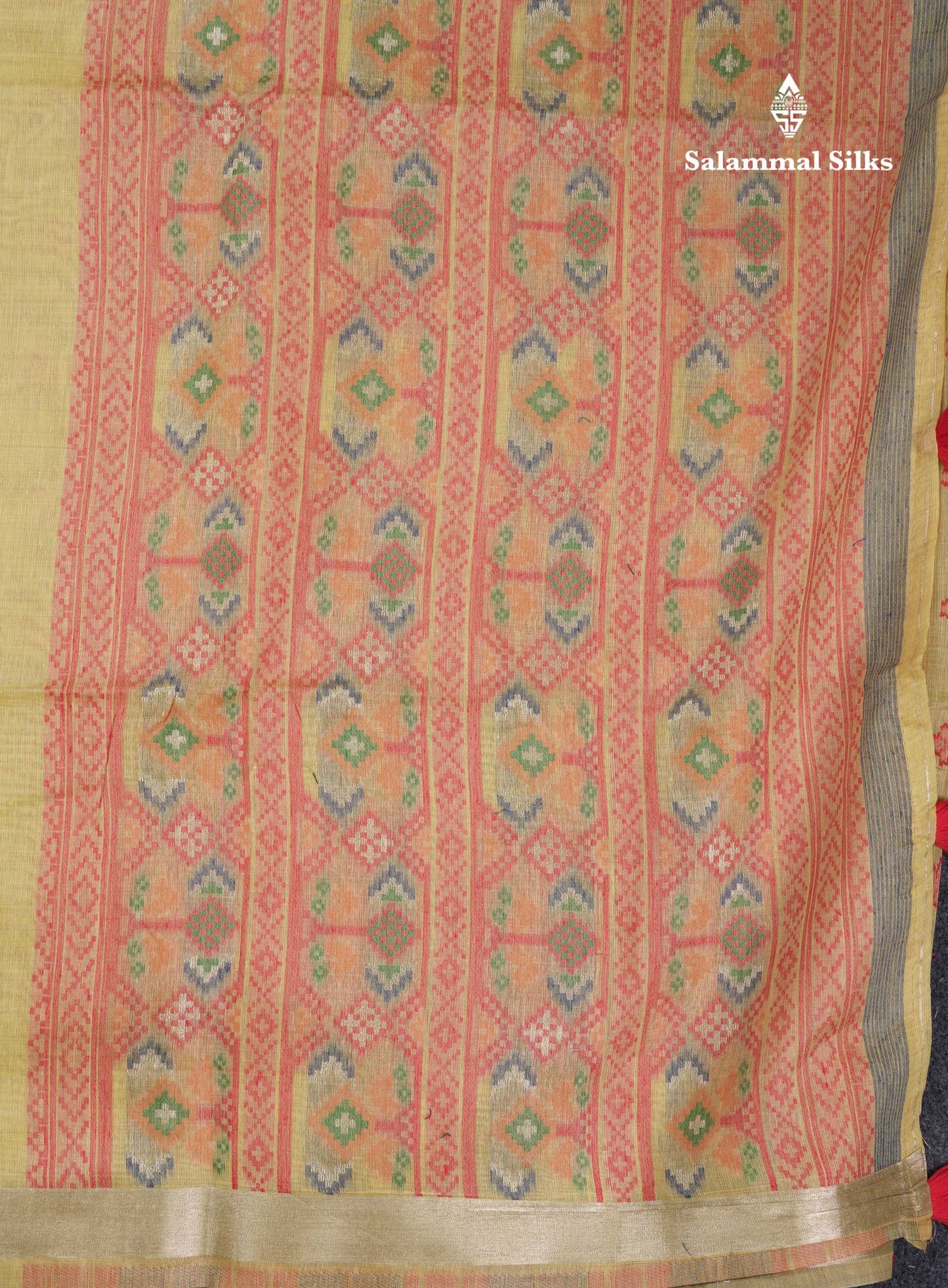 Beautiful Lavender Menakari Work Muga Cotton Saree With Contrast Magenta Blouse