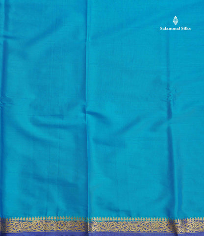 Semi Mysore Silk Saree - Chilly Red Colour Body Plain With Light Pink Small Border