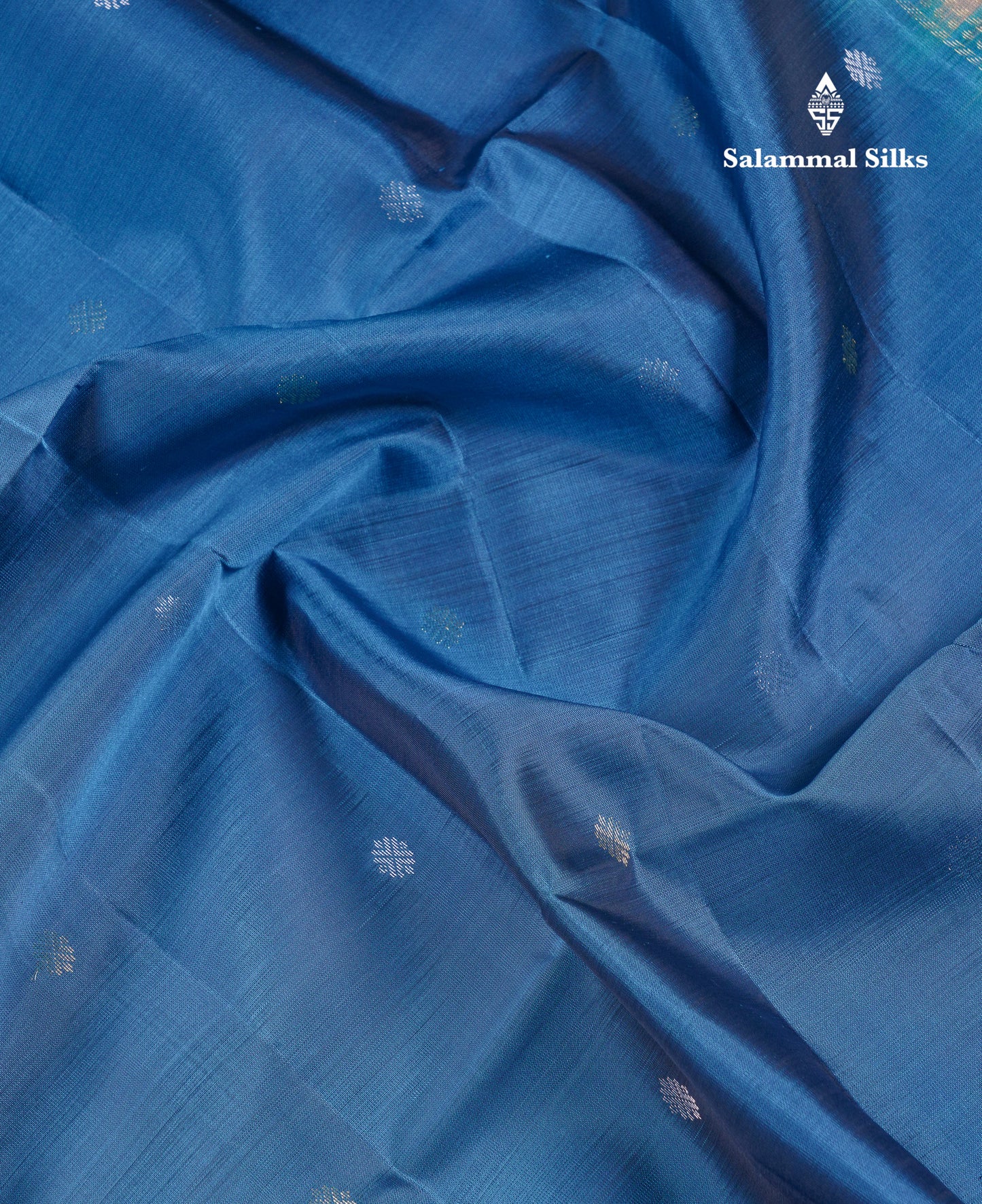 Beautiful Dual Tone Peacock Blue PureMix Kanjivaram Soft Silk Saree With Contrast Light Violet Blouse