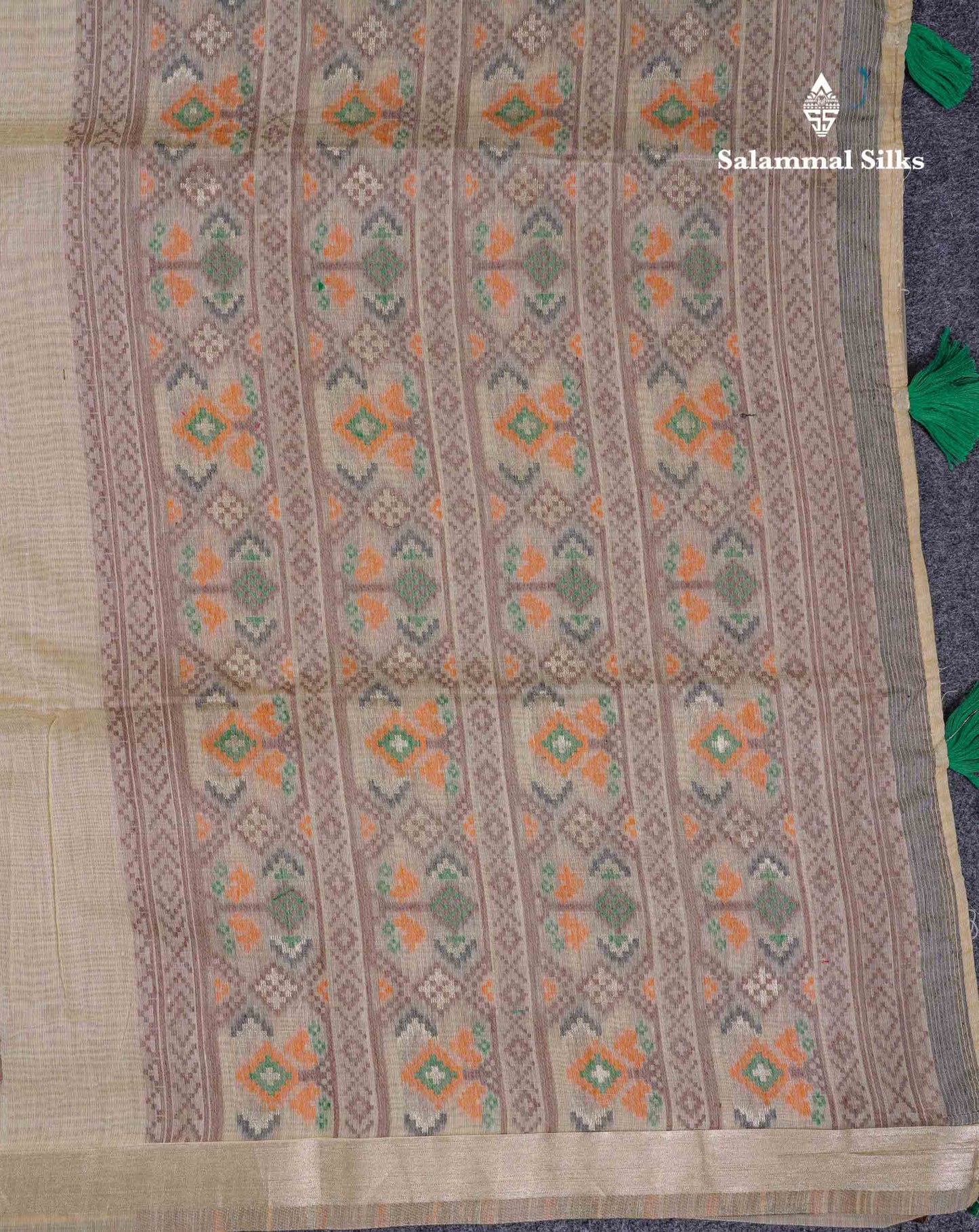 Beautiful Lavender Menakari Work Muga Cotton Saree With Contrast Magenta Blouse