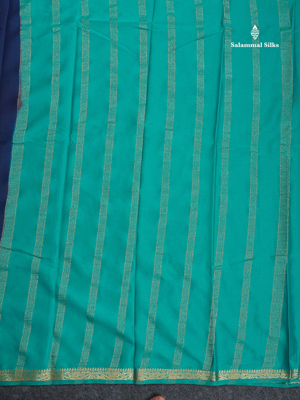 Semi Mysore Silk Saree - Chilly Red Colour Body Plain With Light Pink Small Border