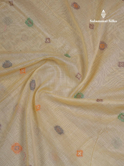 Beautiful Lavender Menakari Work Muga Cotton Saree With Contrast Magenta Blouse