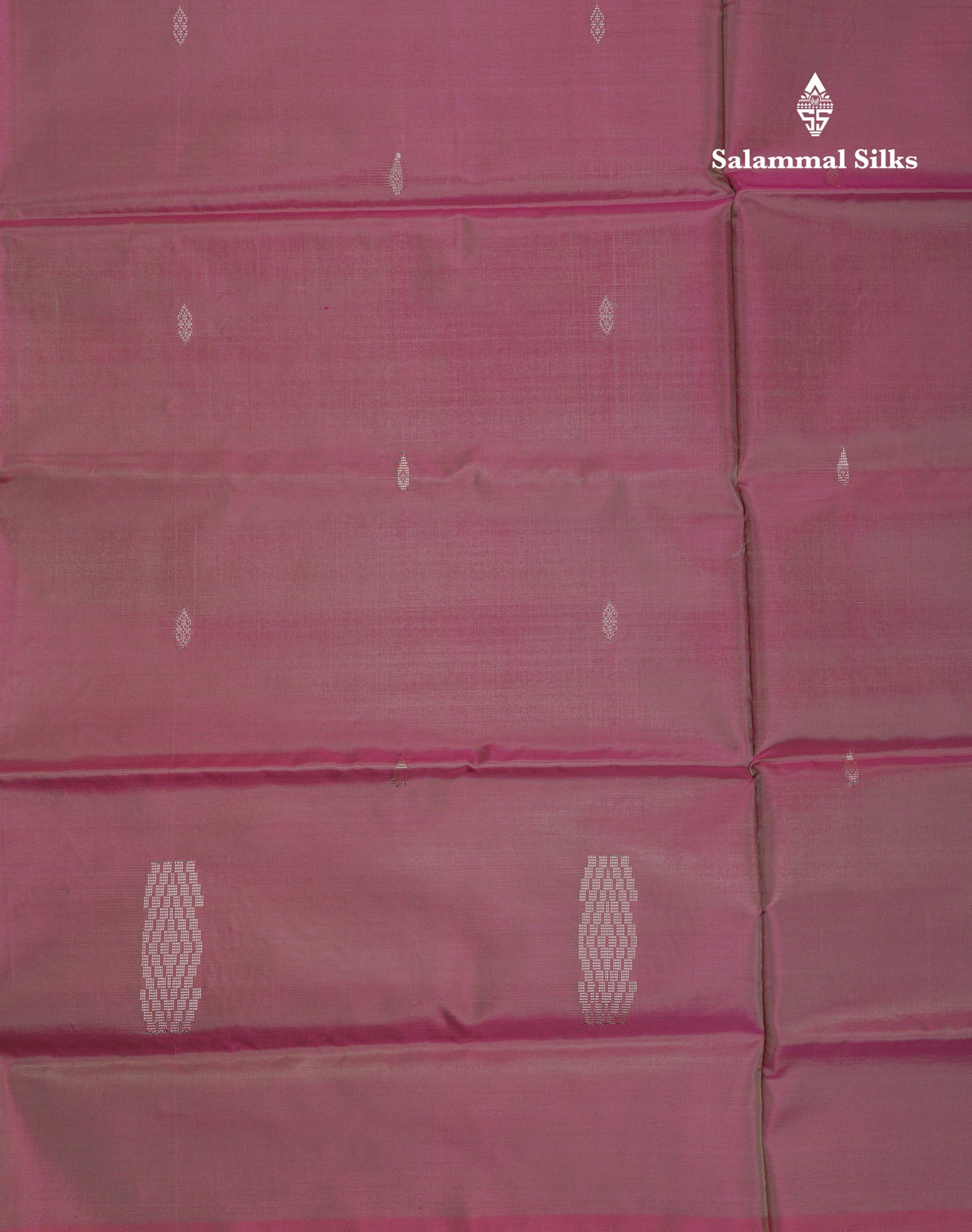 Light Violet Thread work Buttas Banana Pinth Saree (Vaazhainaar Pattu) With Contrast Sandal Blouse