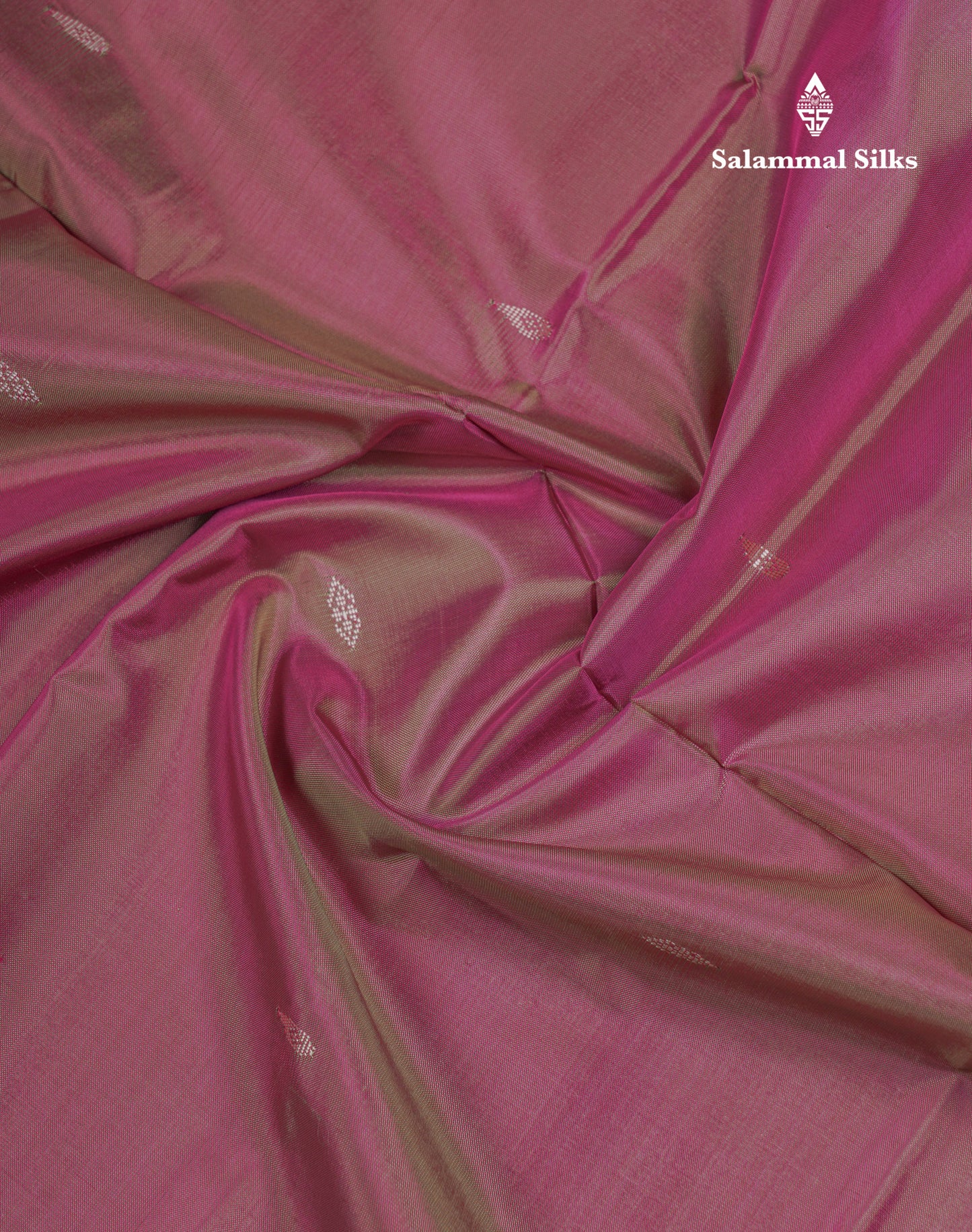 Light Violet Thread work Buttas Banana Pinth Saree (Vaazhainaar Pattu) With Contrast Sandal Blouse