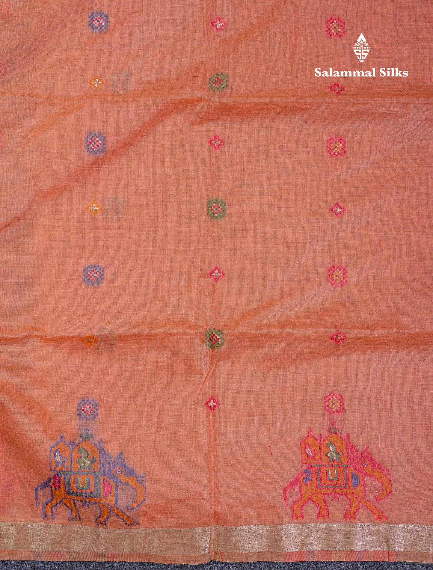 Beautiful Lavender Menakari Work Muga Cotton Saree With Contrast Magenta Blouse