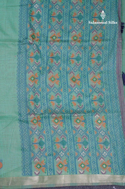 Beautiful Lavender Menakari Work Muga Cotton Saree With Contrast Magenta Blouse