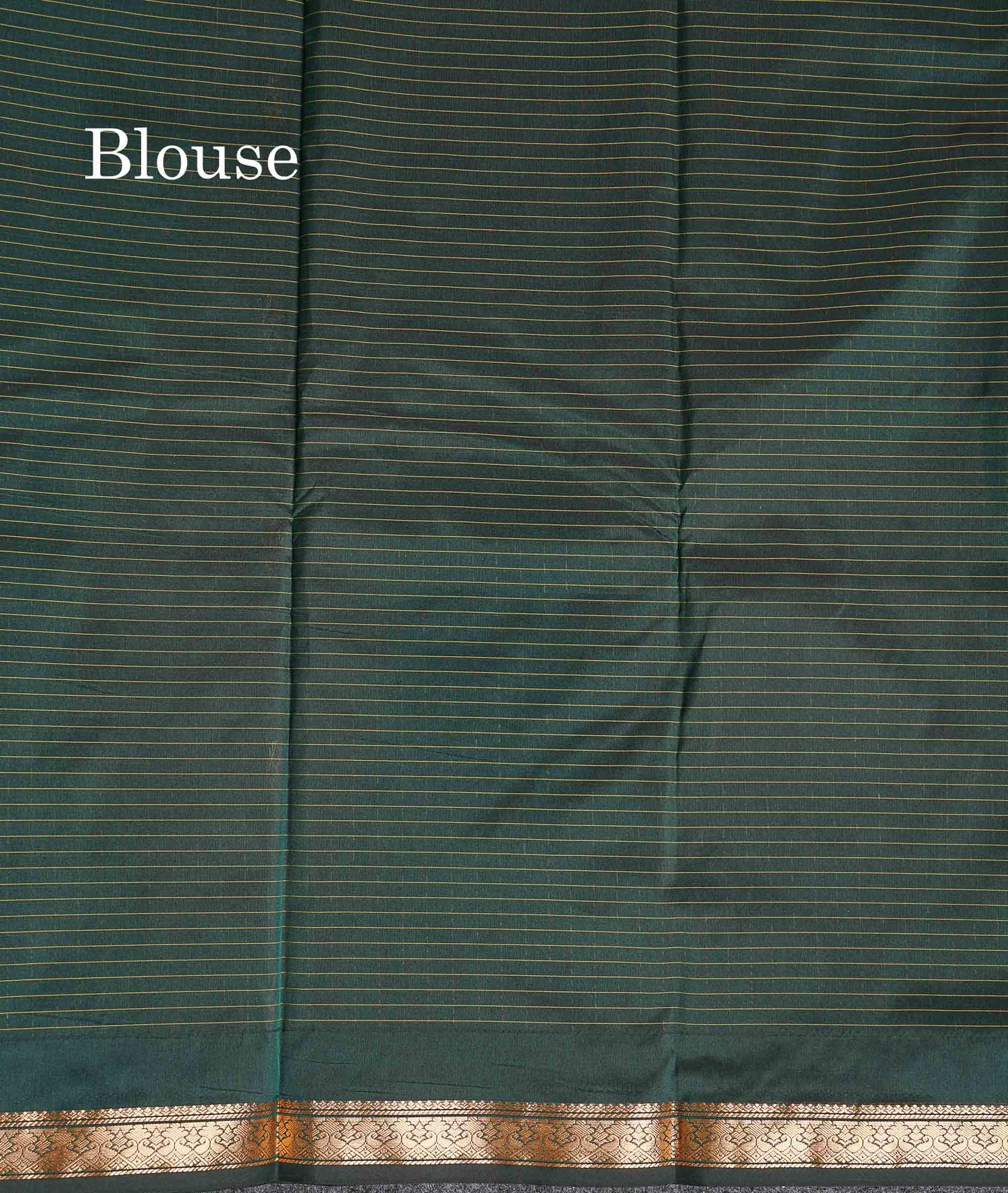 Semi Silk Saree - Peacock Blue Colour Body Zari Checks With Butta & Traditional Small Border