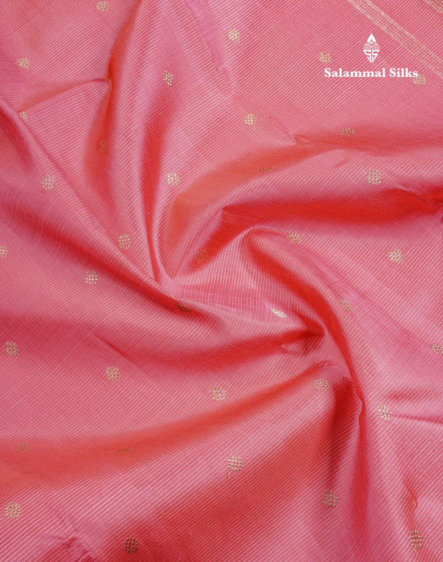 Pink Traditional Vairaoosi And Buttas Pure Kanjivaram Silk Saree Pure Zari with Self Border