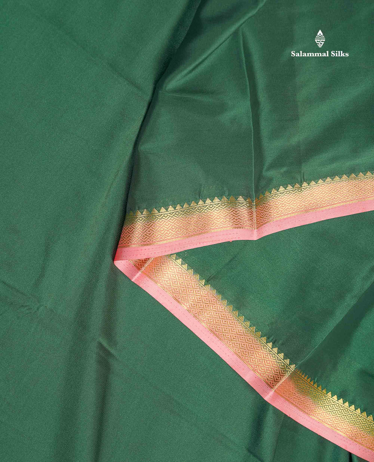 Semi Mysore Silk Saree - Dual Tone Violet Colour Body Plain With Pink Small Border