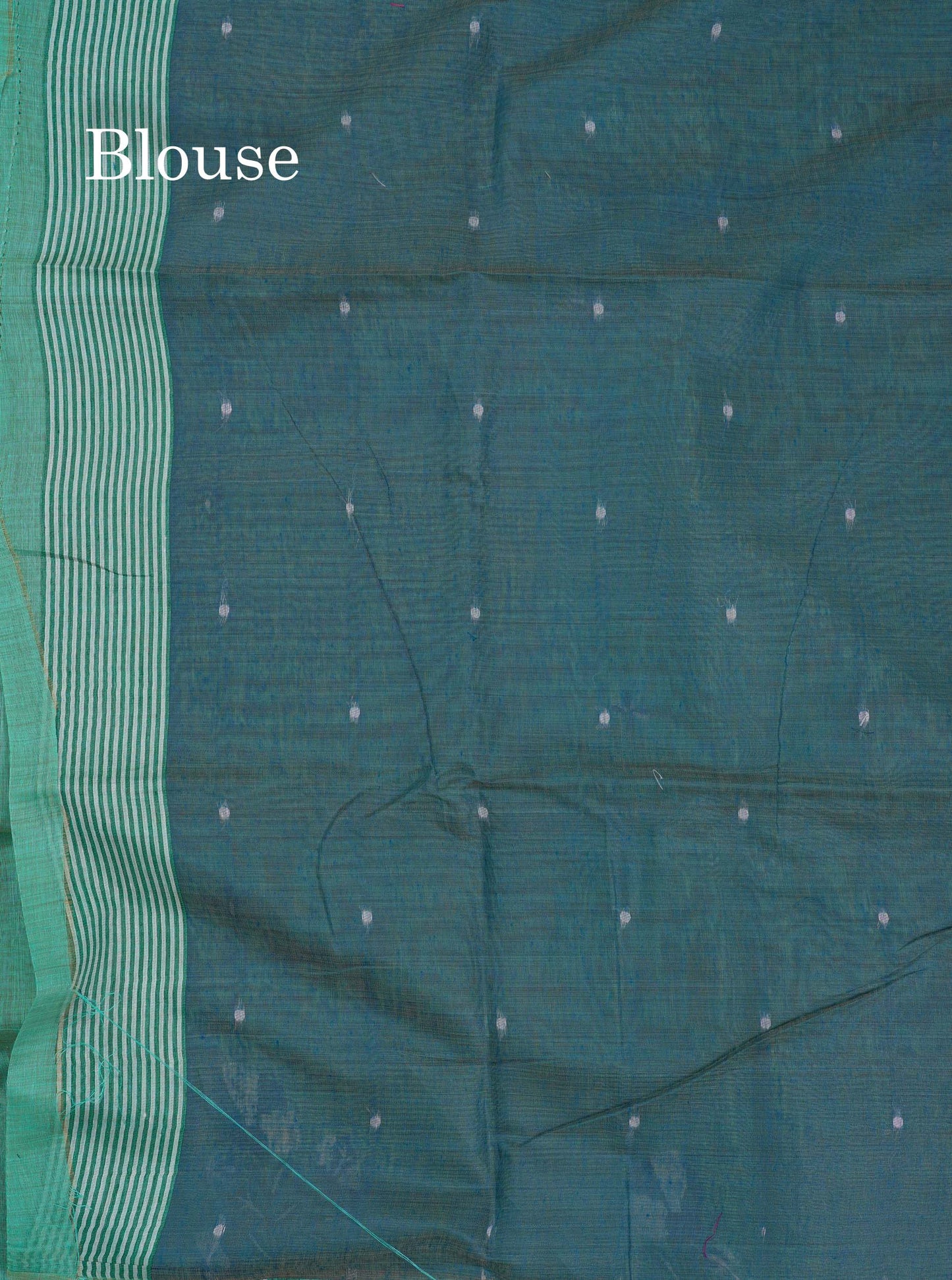 Beautiful Lavender Thread Work Butta Cotton Mix Saree With Contrast Magenta Blouse
