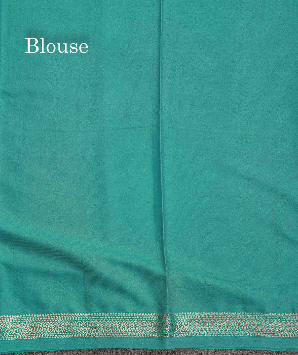 Semi Mysore Silk Saree - Sapphire Blue Colour Body Plain With Small Border