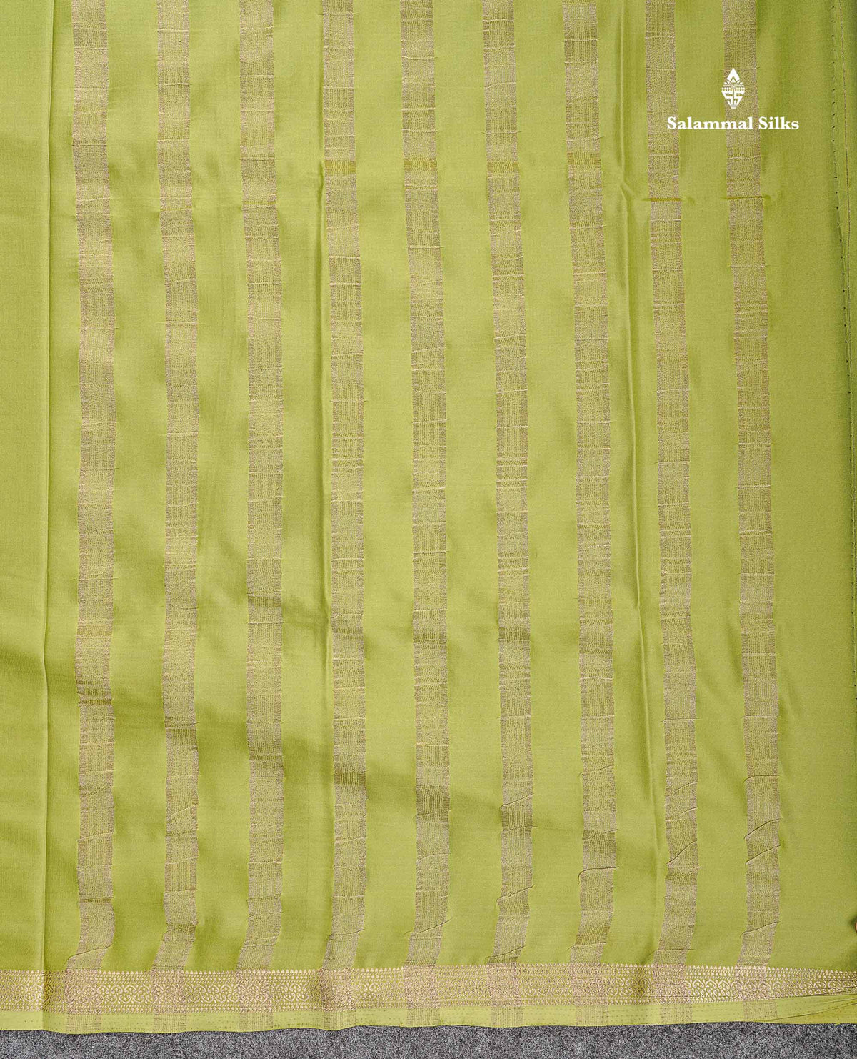 Semi Mysore Silk Saree - Sapphire Blue Colour Body Plain With Small Border