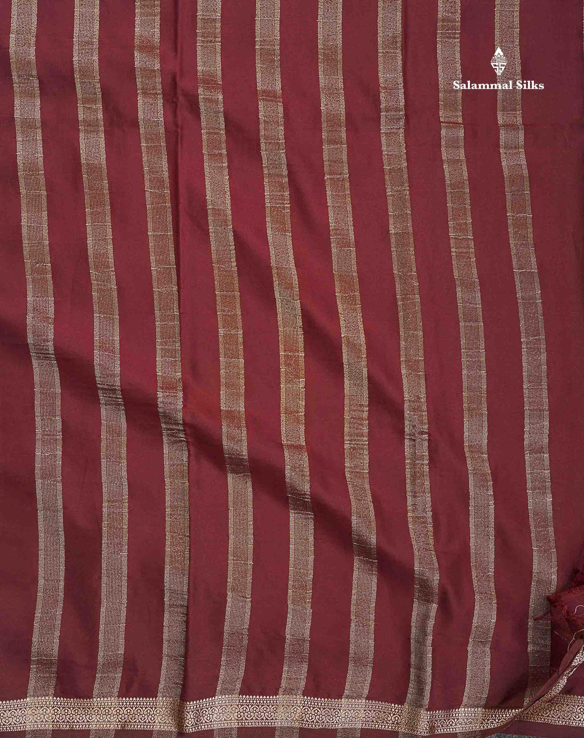 Semi Mysore Silk Saree - Sapphire Blue Colour Body Plain With Small Border
