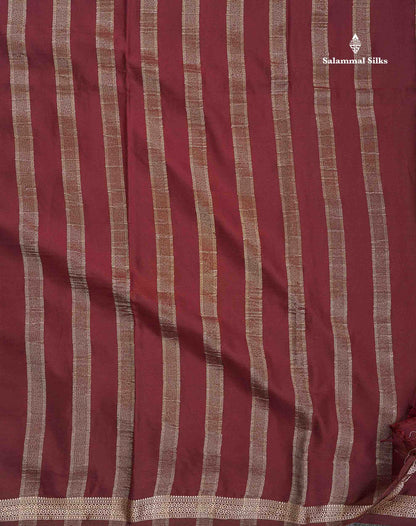 Semi Mysore Silk Saree - Sapphire Blue Colour Body Plain With Small Border