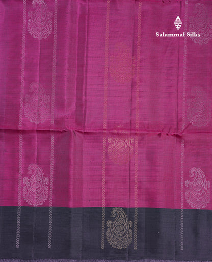 Beautiful Bottle Green PureMix Kanjivaram Soft Silk Saree With Contrast Black Fancy Border