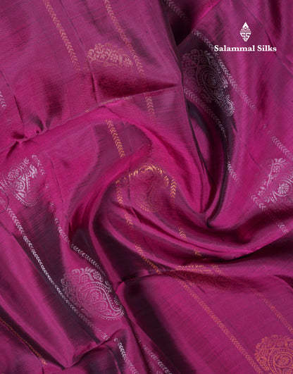 Beautiful Bottle Green PureMix Kanjivaram Soft Silk Saree With Contrast Black Fancy Border