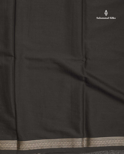 Semi Mysore Silk Saree - Sapphire Blue Colour Body Plain With Small Border