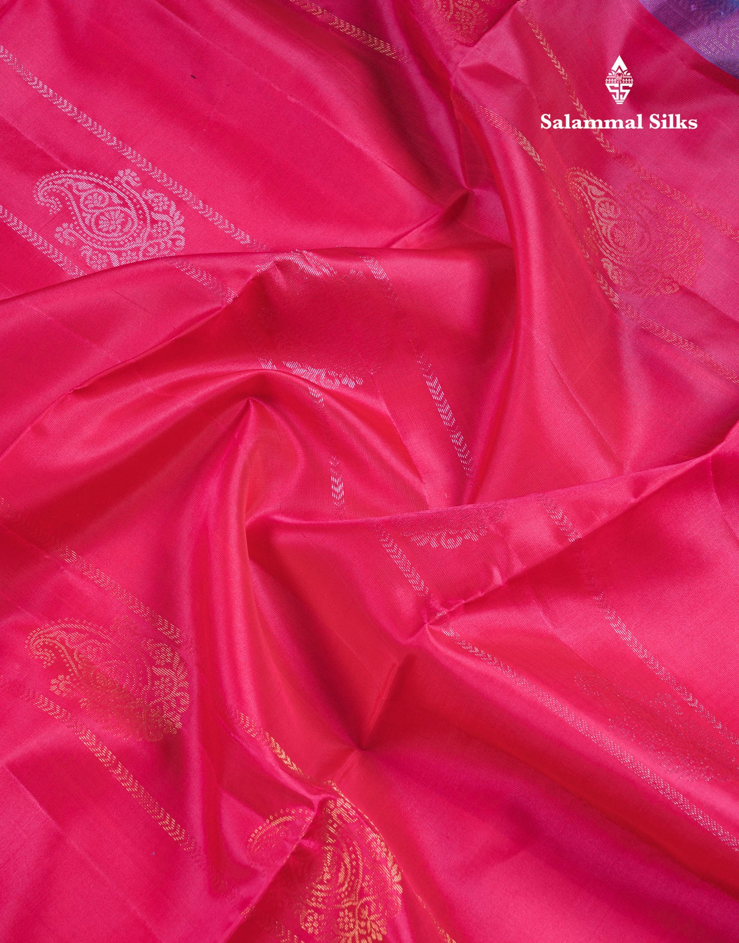 Beautiful Violet Pure Mix Kanjivaram Soft Silk Saree With Contrast Bottle Green Blouse