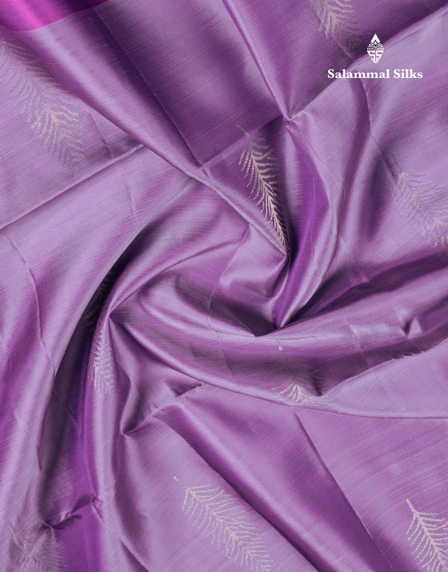 Beautiful Light Violet PureMix Kanjivaram Soft Silk Saree With Contrast Dark Purple Fancy Border