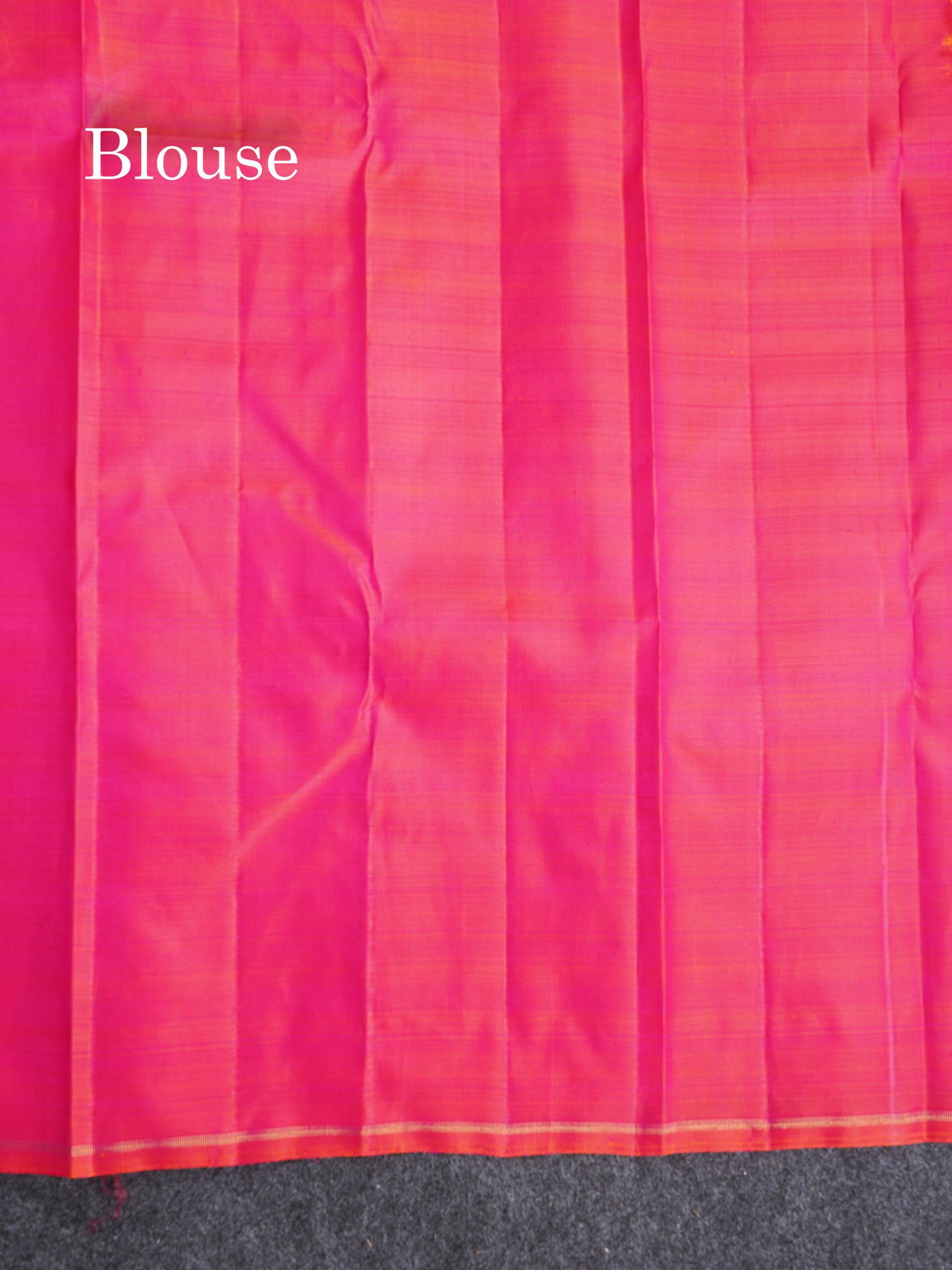 Pure Zari Kanjivaram Silk Saree - Dual Tone Royal Blue Purple Colour Body Malli Moggu Butta With Contrast Pink Blouse