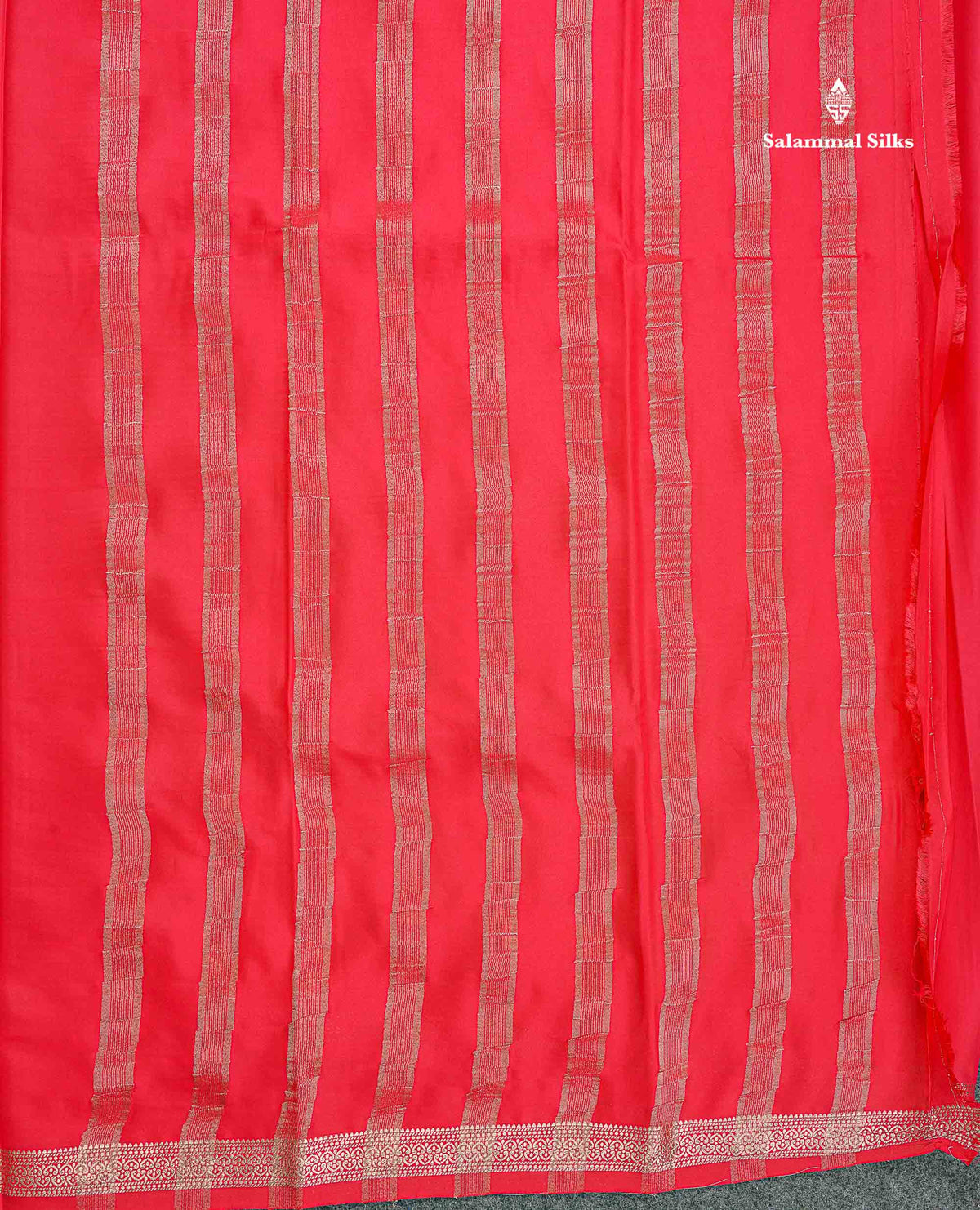 Semi Mysore Silk Saree - Sapphire Blue Colour Body Plain With Small Border