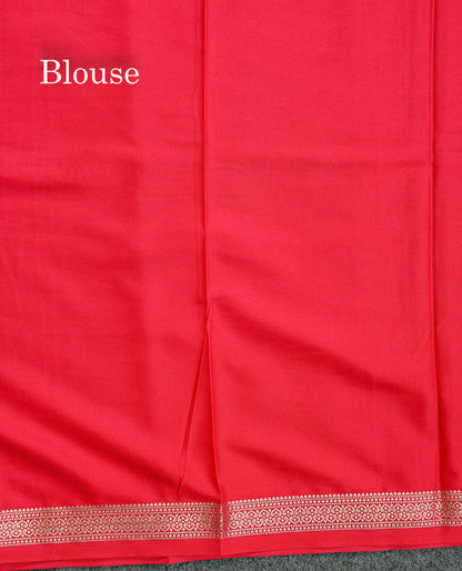 Semi Mysore Silk Saree - Sapphire Blue Colour Body Plain With Small Border