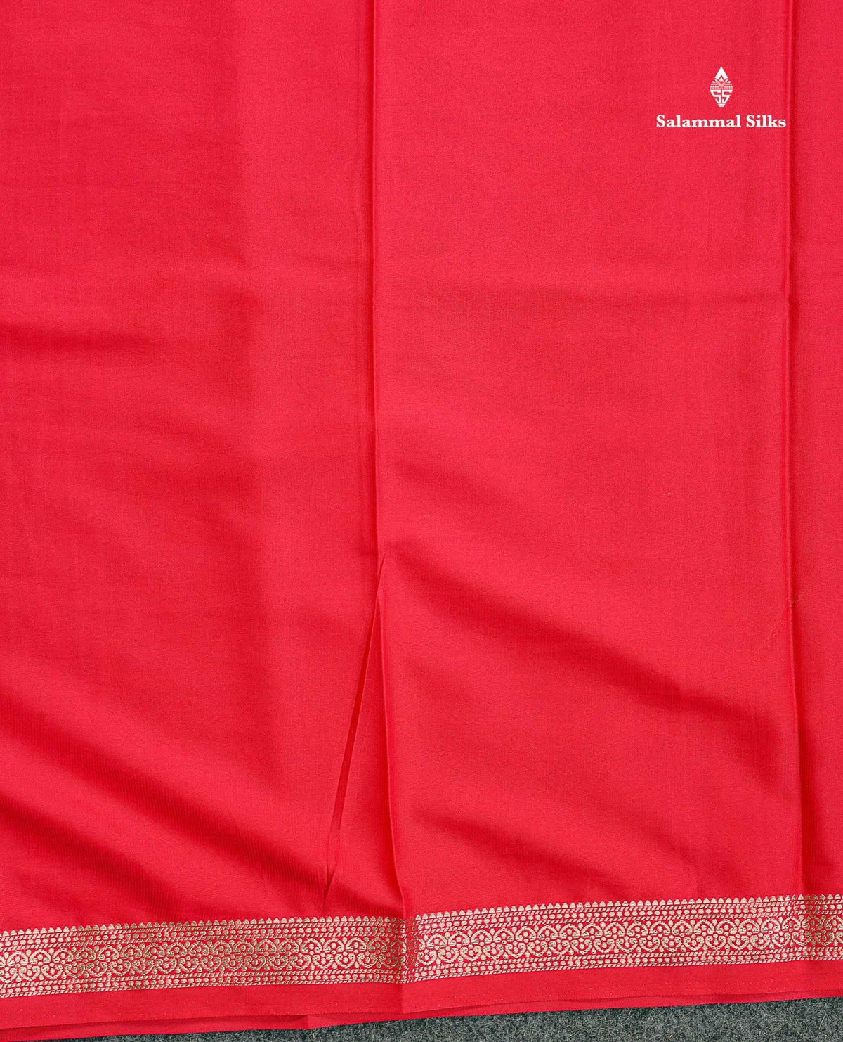 Semi Mysore Silk Saree - Sapphire Blue Colour Body Plain With Small Border