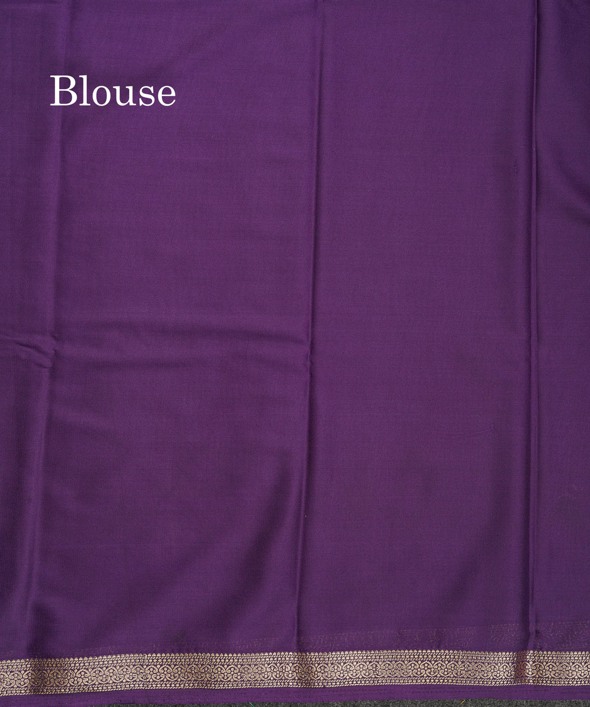 Semi Mysore Silk Saree - Sapphire Blue Colour Body Plain With Small Border